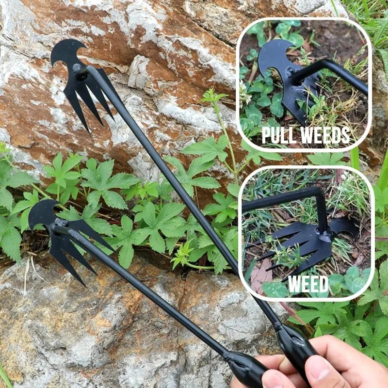 Gardening Tools Hoe - Садовый инструмент 2-в-1: ручной грабельный культиватор
