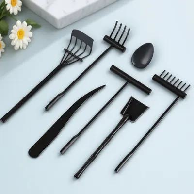 Zen Gardening Tools - Набор из 6 миниатюрных пластиковых грабель