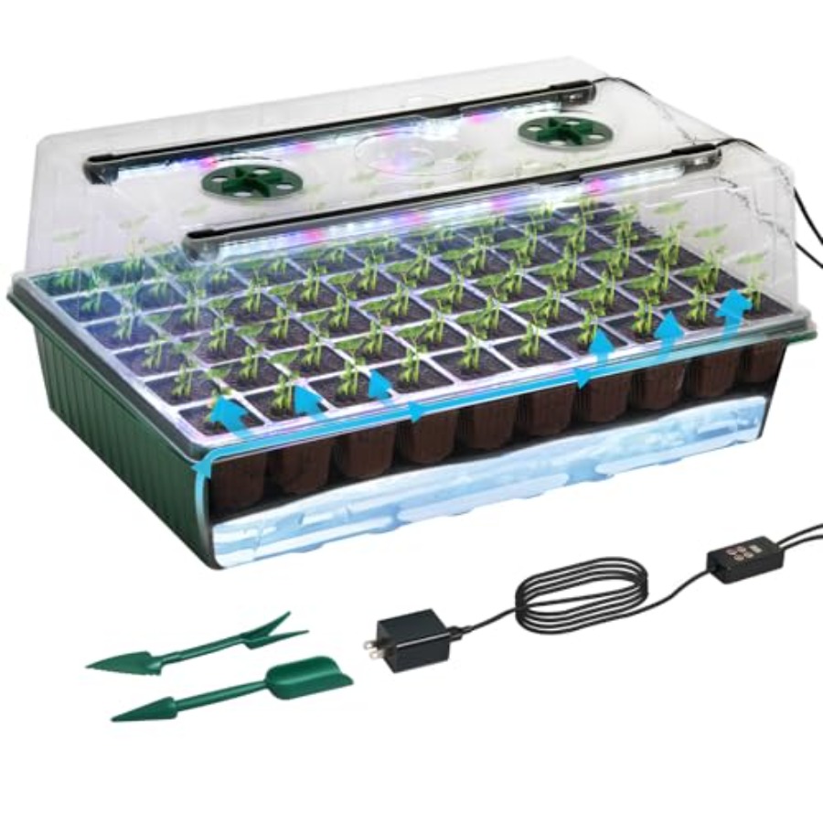 Seed Starter Trays - Поддон для рассады с фитолампой, набор