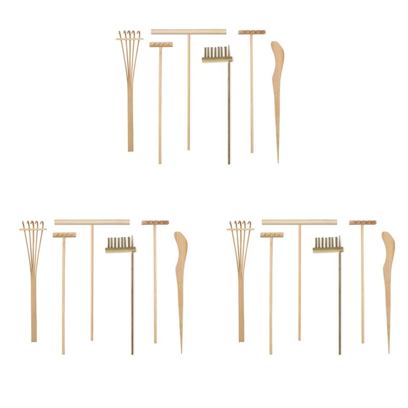 Zen Gardening Tools - Набор инструментов для миниатюрного японского дзен-сада