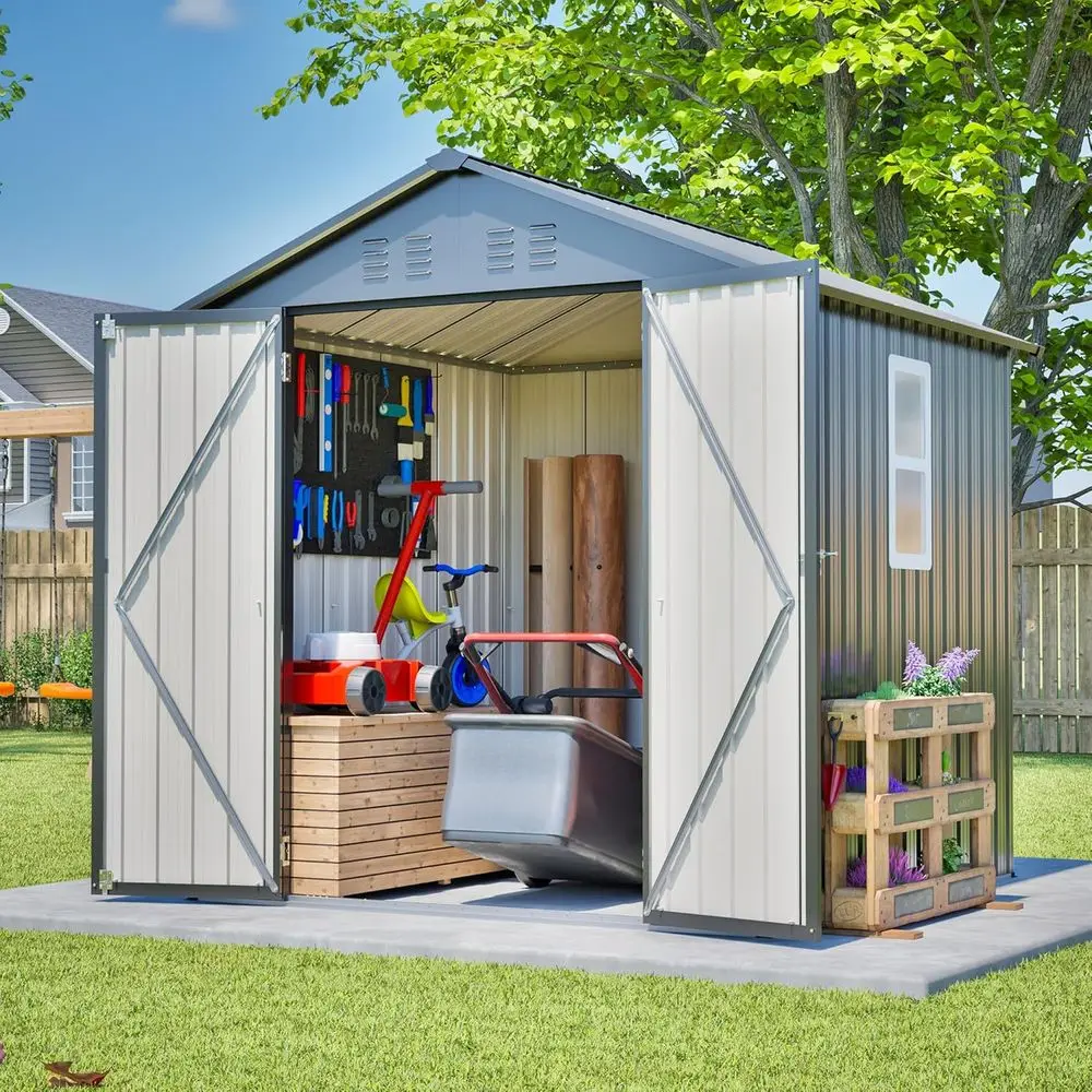 Gardening Tools Storage - Сарай для хранения 6x6 из оцинкованной