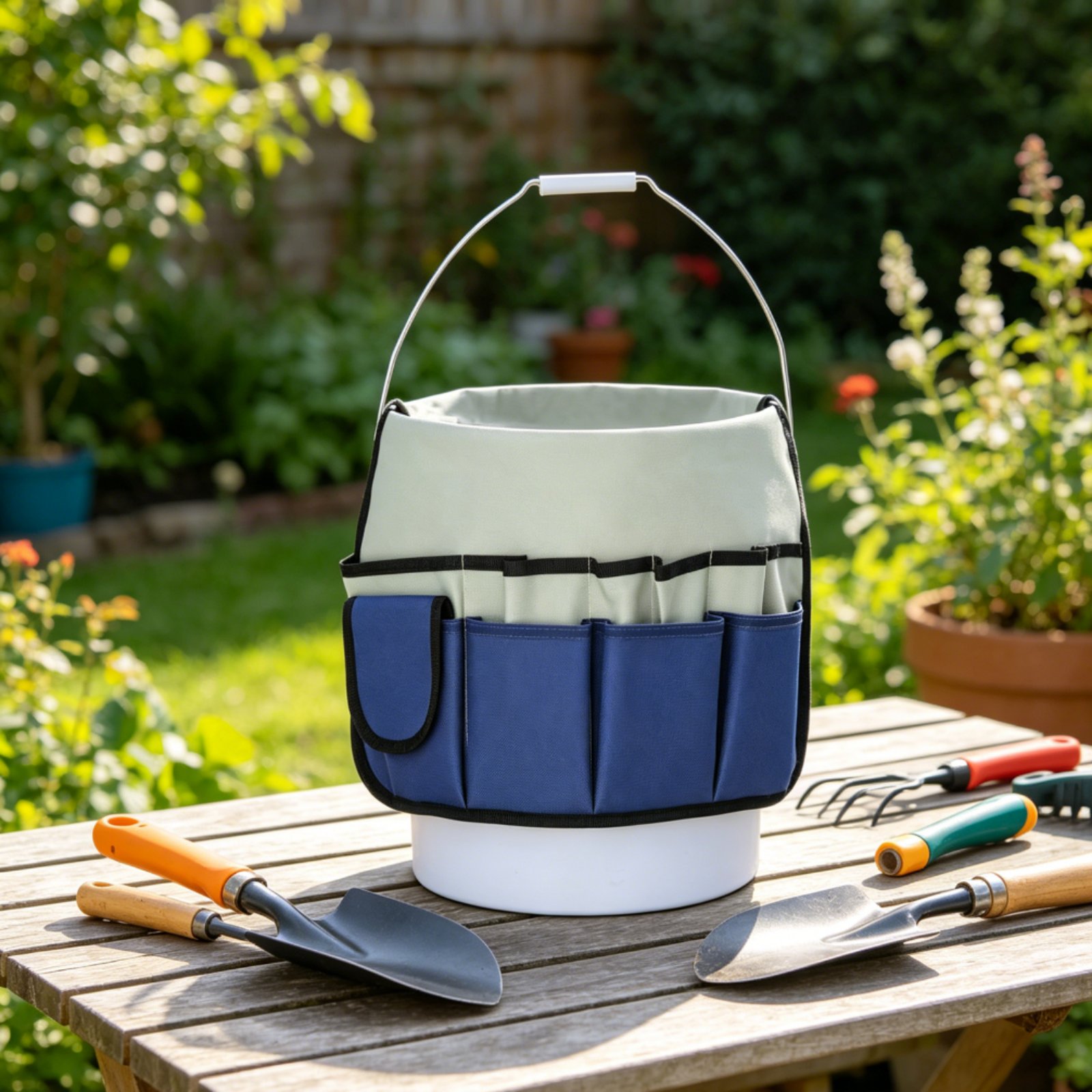 Gardening Tools Bag - Сумка-органайзер для садовых инструментов, большая вместимость,