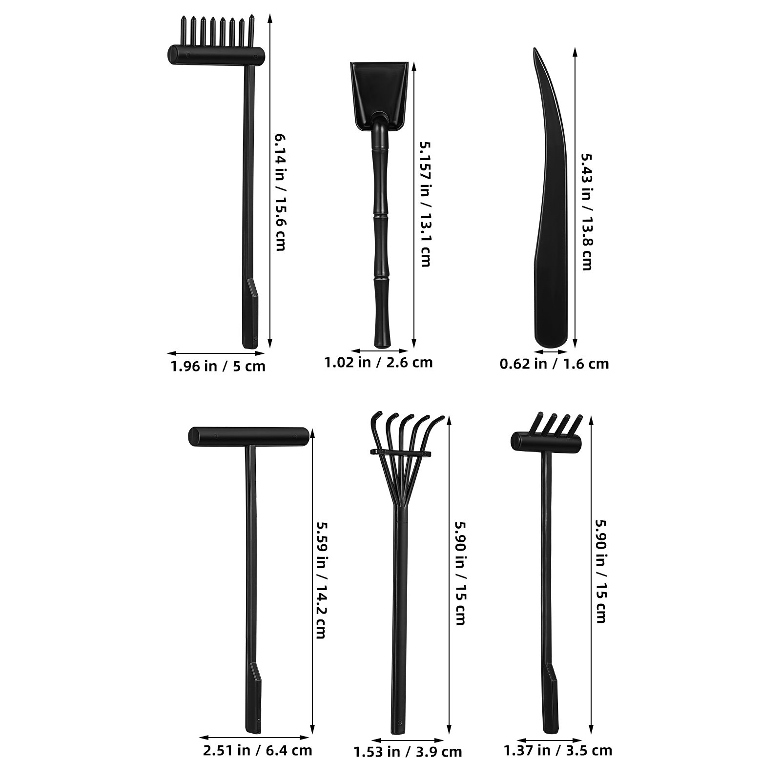 6 шт. мини-грабель для песка,  – обзор и цена Zen Gardening Tools