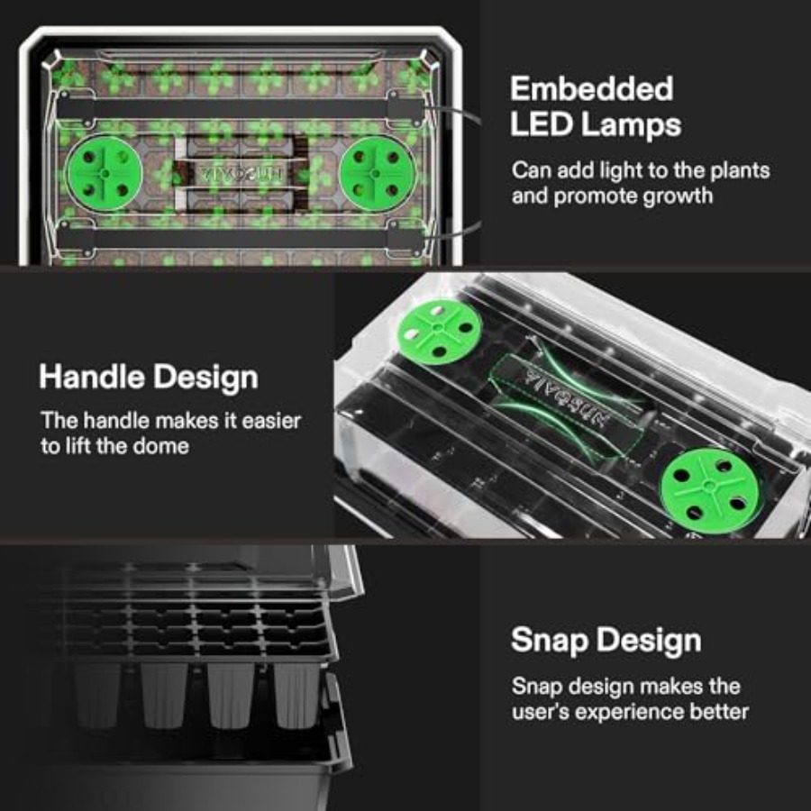 Набор из 6 поддонов для рассад – обзор и цена Seed Starter Trays