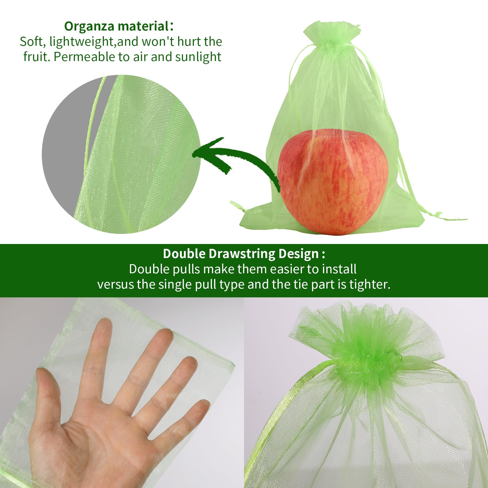 Новые защитные сетчатые мешки  – обзор и цена Gardening Tools Bag