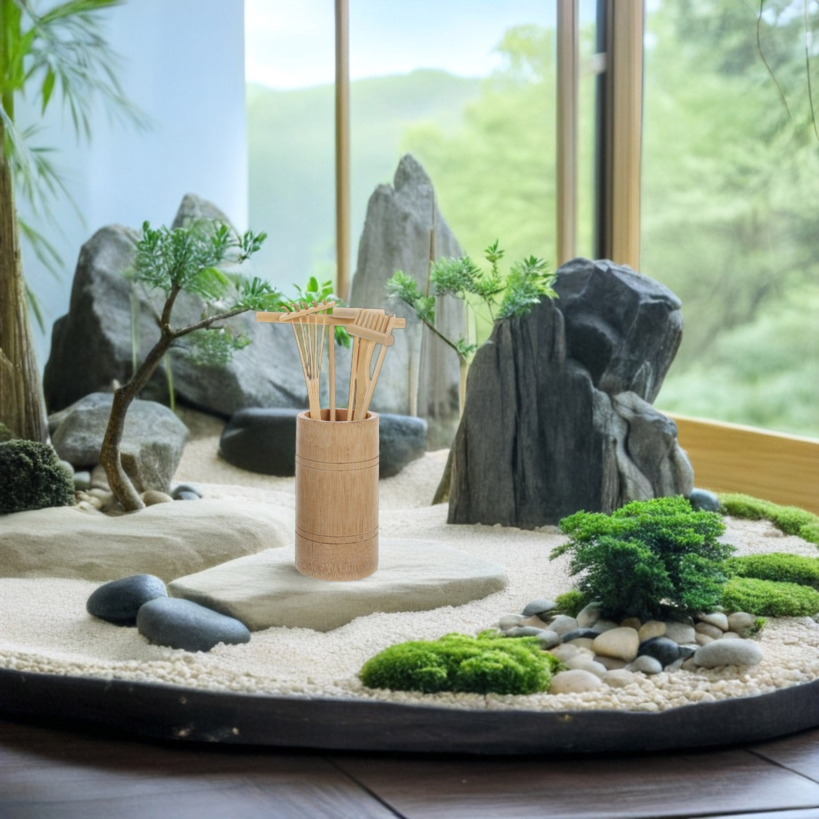 Набор миниатюрных бамбуковых с – обзор и цена Zen Gardening Tools