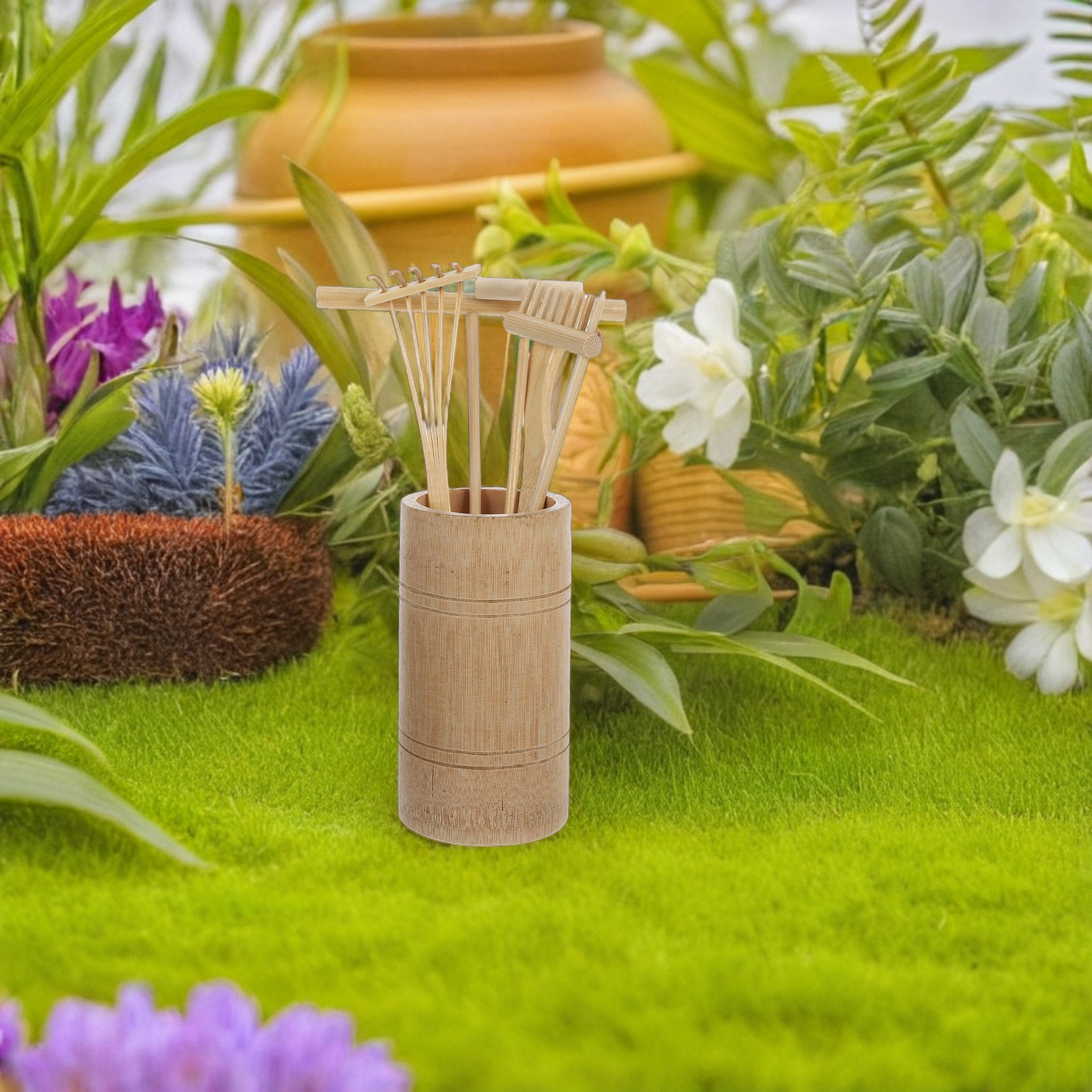 Набор миниатюрных бамбуковых с – обзор и цена Zen Gardening Tools