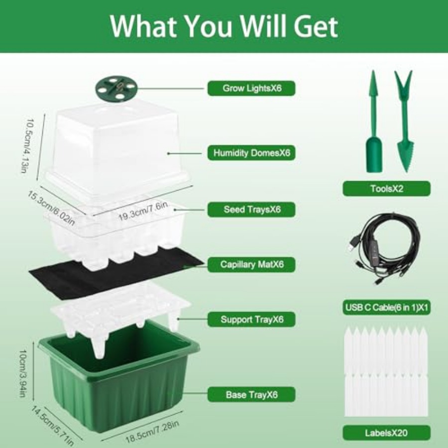 Набор для проращивания семян с – обзор и цена Seed Starter Trays