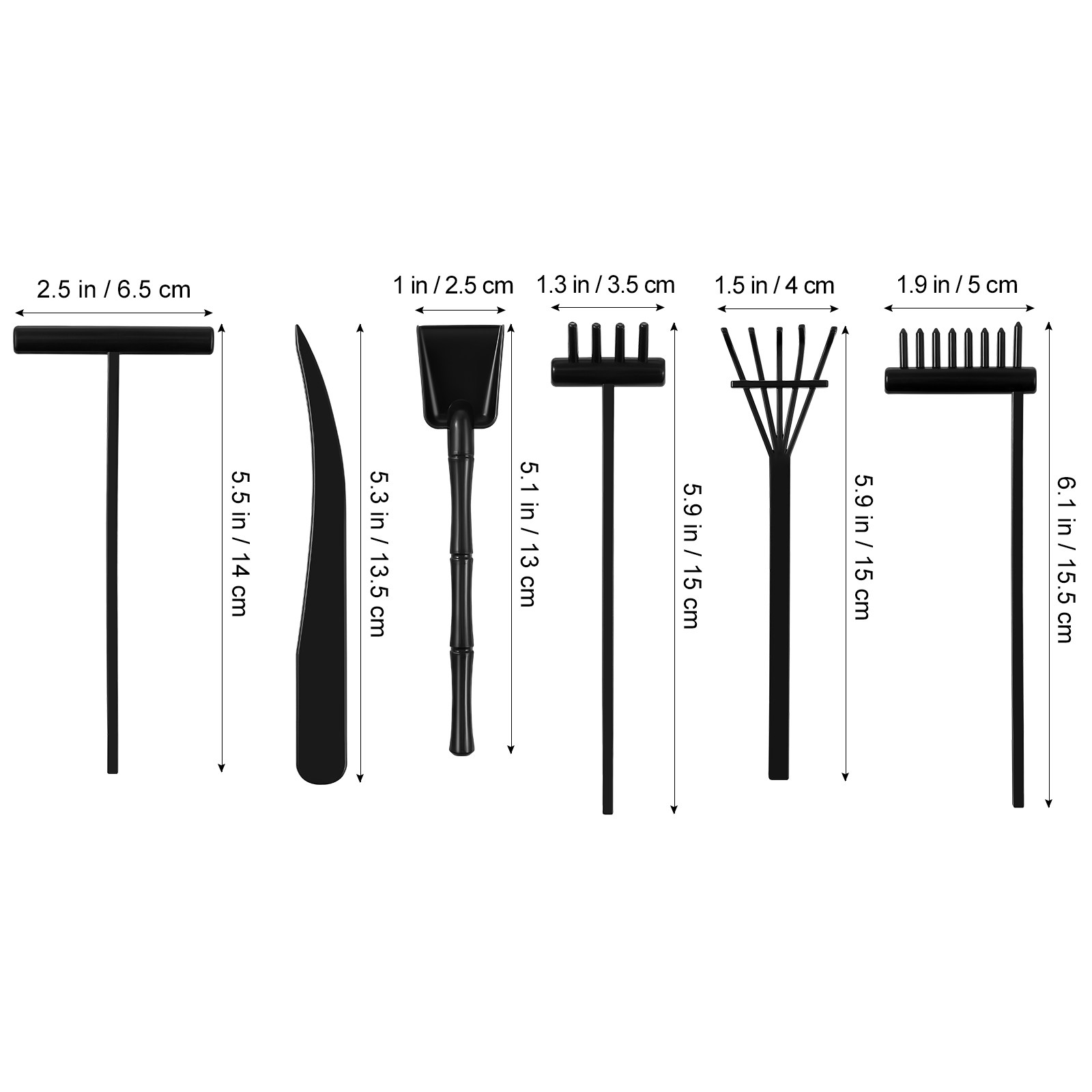 Набор из 6 мини-инструментов д – обзор и цена Zen Gardening Tools