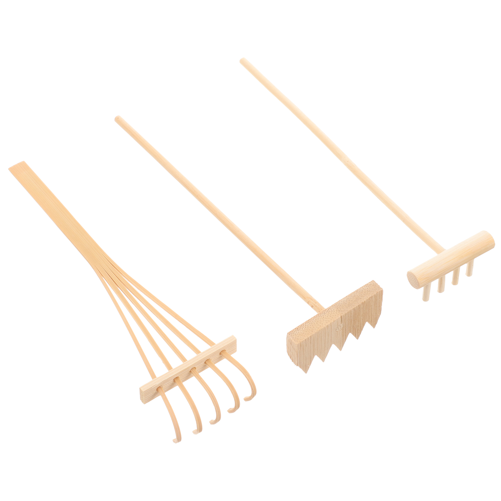 3 шт. мини-бамбуковые грабли Z – обзор и цена Zen Gardening Tools