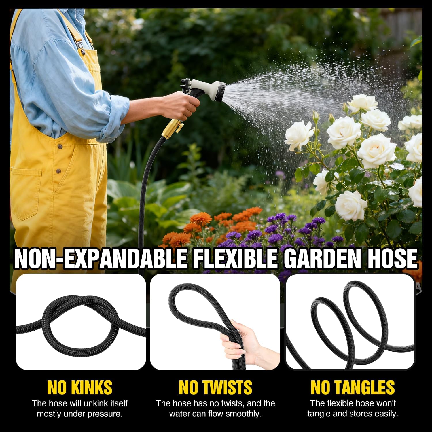 Садовый шланг 30 м (100 футов) – обзор и цена Garden Hose Nozzle