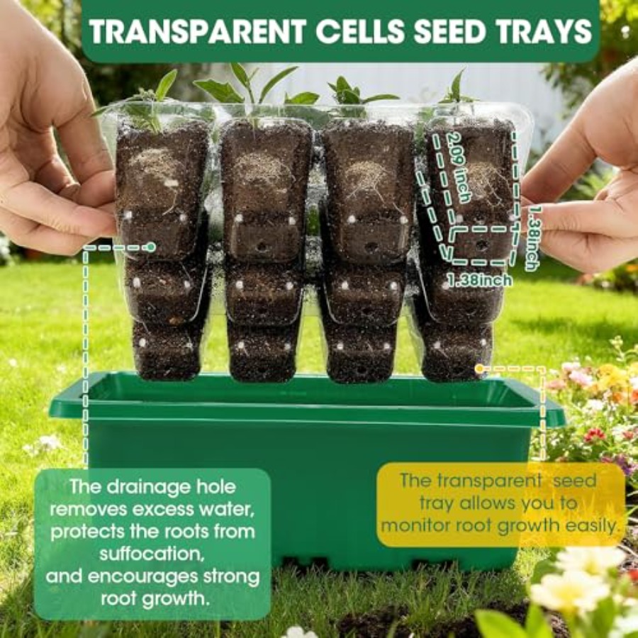 Набор из 5 лотков для рассады  – обзор и цена Seed Starter Trays