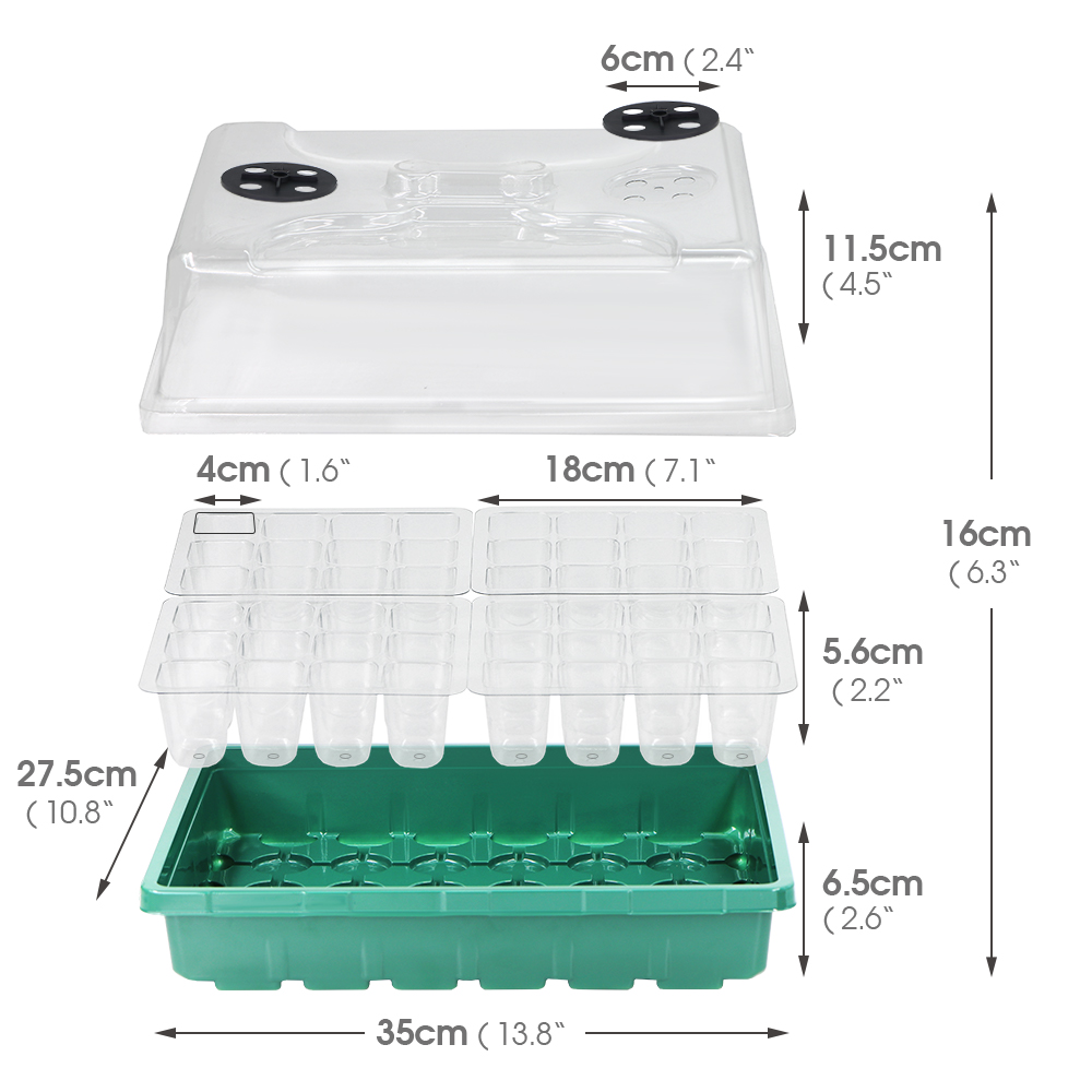 Зимняя коробка для рассады, гр – обзор и цена Seed Starter Trays