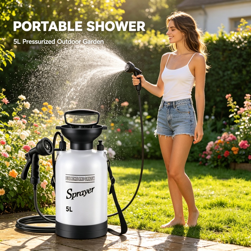 Портативный душ для кемпинга 5 – обзор и цена Garden Hose Nozzle